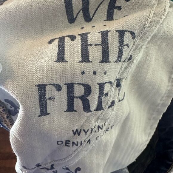 NWOT We The Free Mini Denim 30 Women's Wynne Criss Cross Skirt - Picture 5 of 7